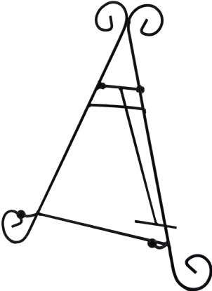IL70371  Plate Stand Large Black